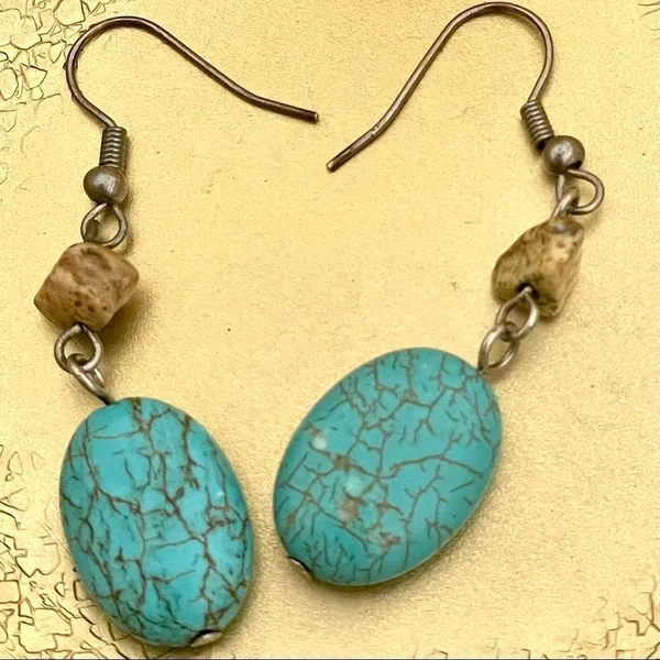 Small turquoise earrings - Image 9