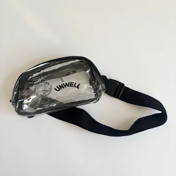 Alex Cooper Unwell x White Claw Black & Clear Fanny Pack Stadium Ready Bag - Image 6