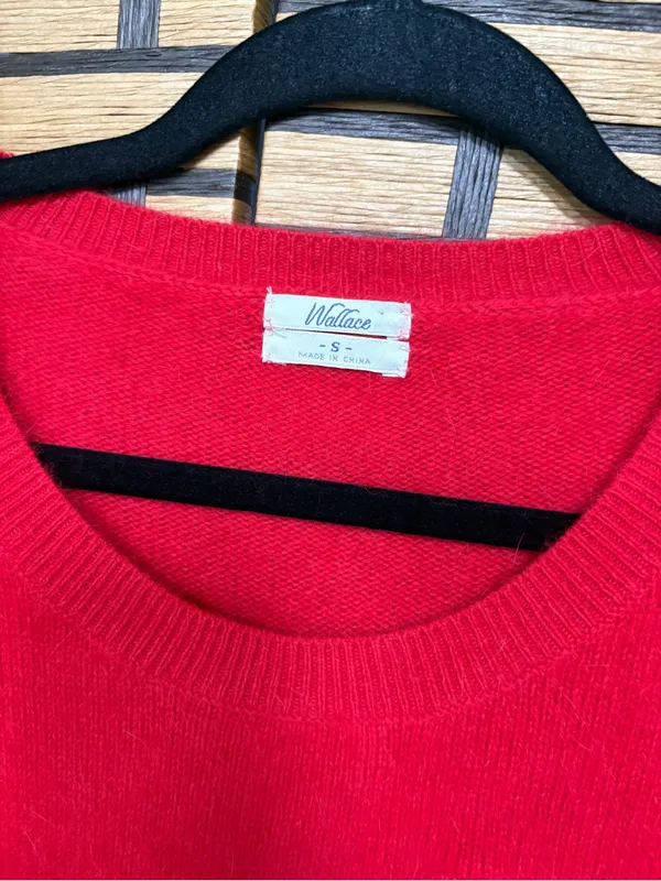 Wallace red rabbit hair dress size small - Image 6
