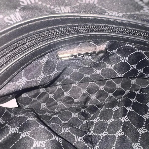 Black Steve Madden crossbody bag with silver accents - Image 5