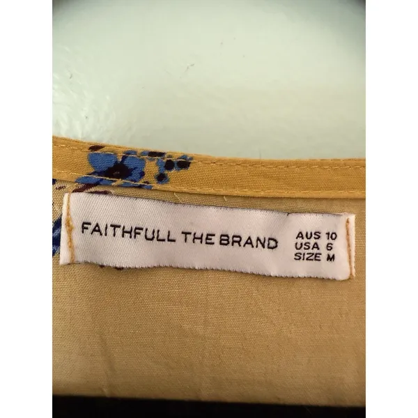 FAITHFULL THE BRAND BILLIE MIDI DRESS IN‎ DOLORES FLORAL SIZE Medium 6 - Image 4