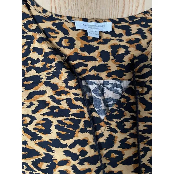 New Womens Beach Lunch lounge Animal Print Viscose Dress size Medium - Image 4