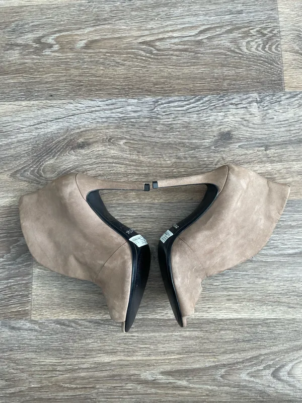Schultz brown leather booties - Image 4