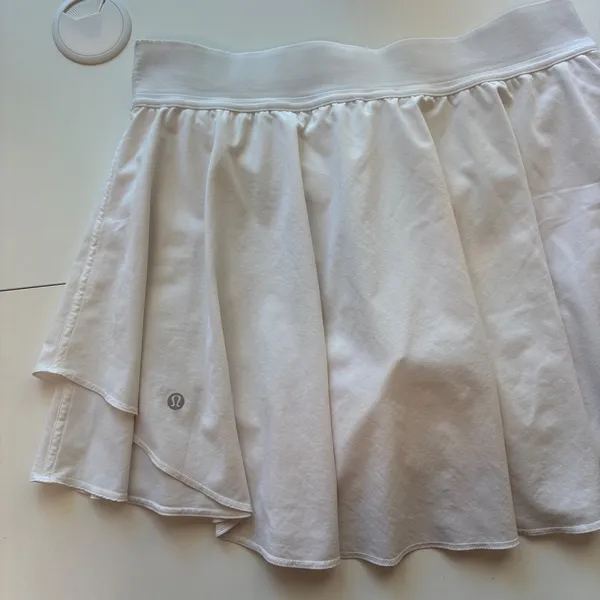 Lululemon Court Rival High-Rise Skirt Women 10 White Athletic Tennis Skort - Image 5