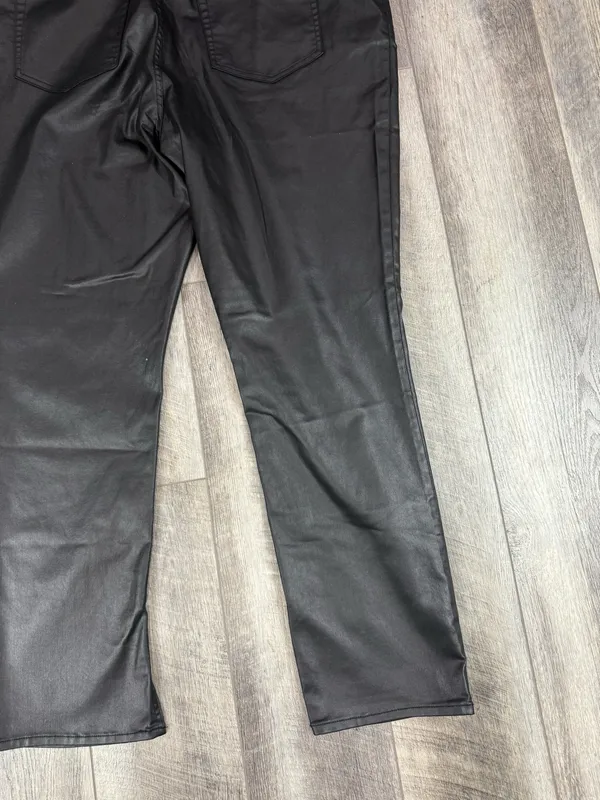 Abercrombie Black Leather Pants - Image 17