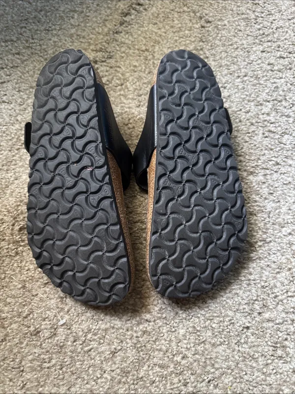 Birkenstock Black Big Buckle Gizeh Thong Sandals - Image 3