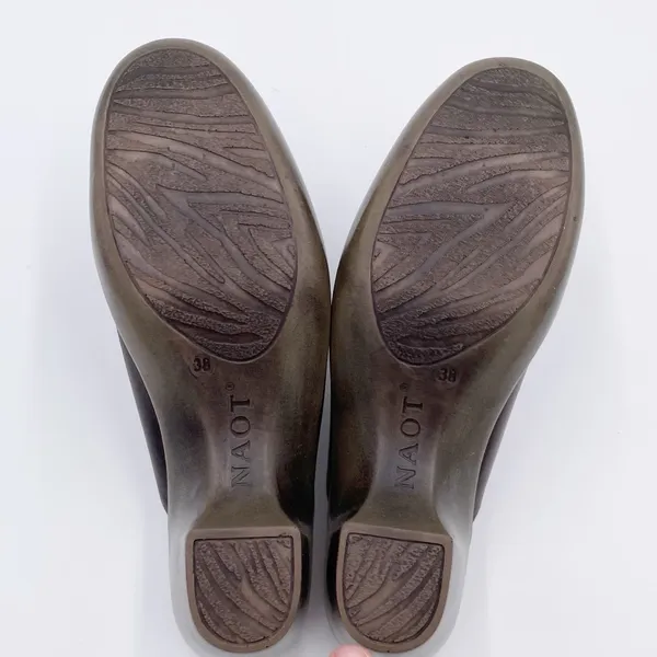 NAOT Eden Dream Leather Mule Clog Women's Size 38 US 7 Deep Brown Purple Boho - Image 9