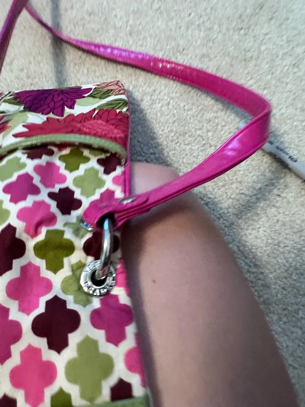 Vera Pelle Vera Bradley Floral Purse - Image 4