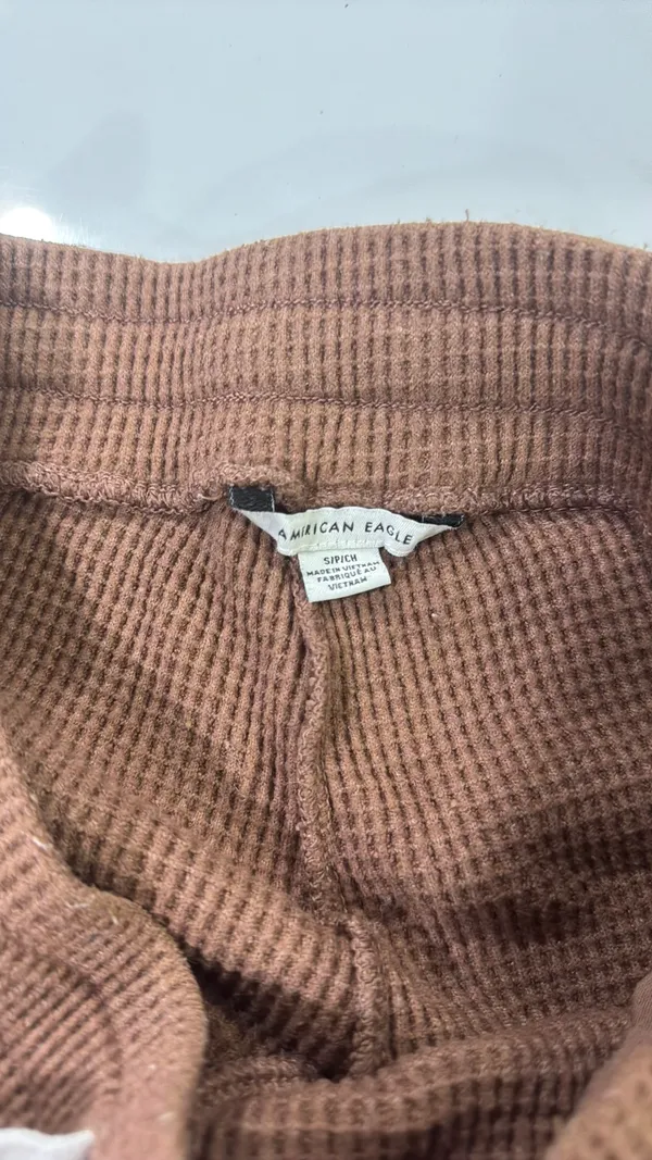 American Eagle Waffle Knit Flare Pants - Image 2