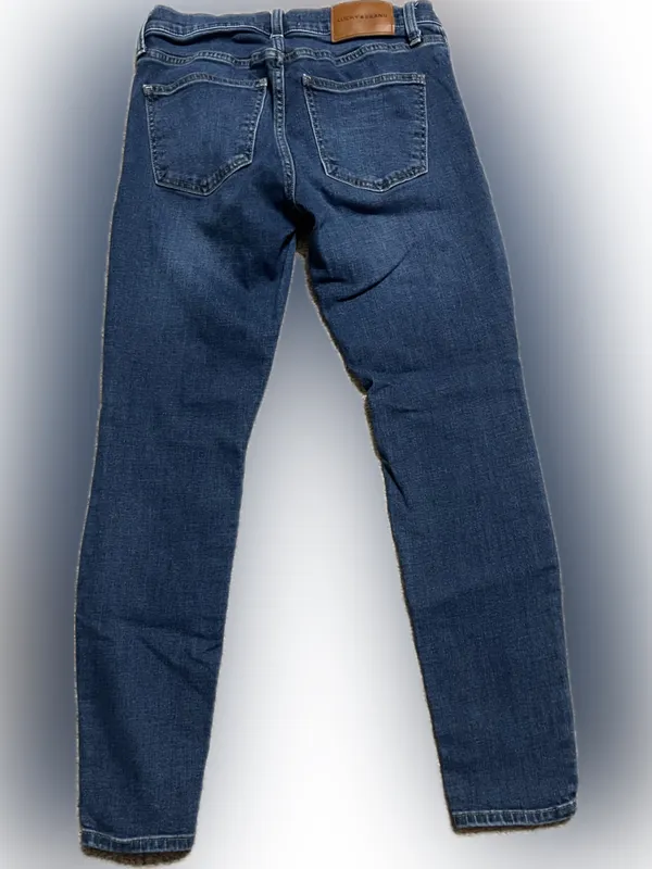 Lucky Brand Women's‎ Medium Blue Skinny Jeans - Image 2