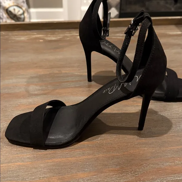 Wild Pair Bethie Black Stiletto Heels Size 9.5‎ New Ankle Strap Dress Shoes - Image 6