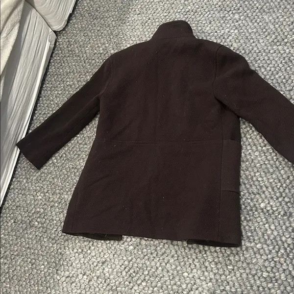Saint James Paris Brown Wool Pea Coat - Image 8