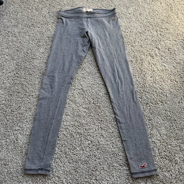 Hollister Gray Cotton Leggings Size Extra Small - Image 2