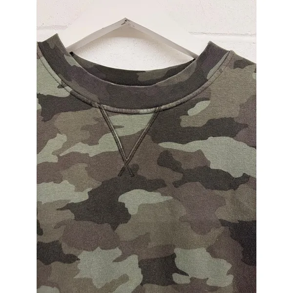 Lululemon Sz S All Yours Crew Fleece Heritage 365 Camo Green Twill Sweatshirt - Image 4