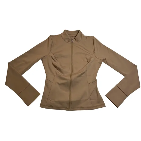 NEW Girlfriend Collective Parker Seam Jacket Size M Full Zip Stretch Gym Fitted - Image 3