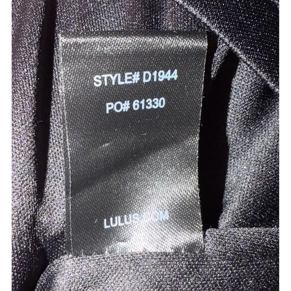 Lulus Strapless Mini Dress Small Black Ruffle Bodycon‎ Cocktails teen dance - Image 4