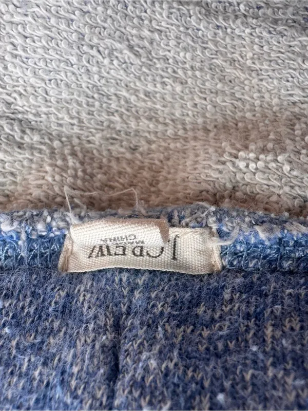J.Crew Blue Terry Knit Drawstring Mini Skirt Women’s‎ L - Image 2