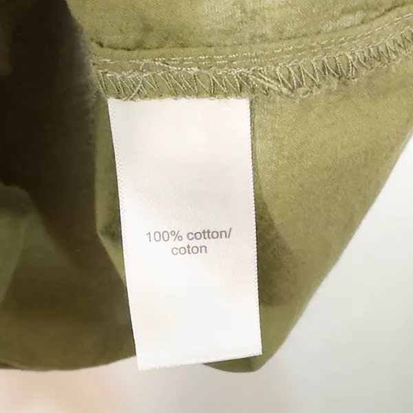 Maurices XXL Top Eyelet Blouse Peasant Top Puff Sleeve‎ Olive Green 907 - Image 4