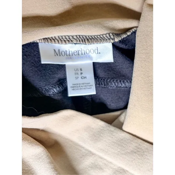 Motherhood Maternity Women's Heather Stretch Leggings Gray Tan Size Small - Image 7