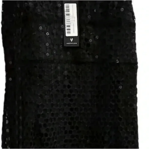 Lulus Women's XL Black Crochet‎ Sleeveless V-Neck Midi Dress-NWT - Image 2