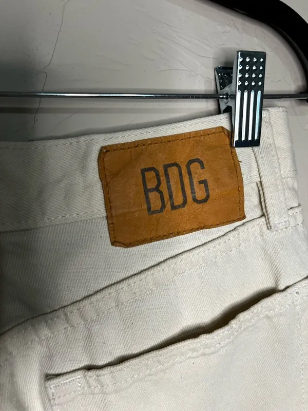 BDG High Rise‎ Baggy Cream Denim Jeans - Image 8