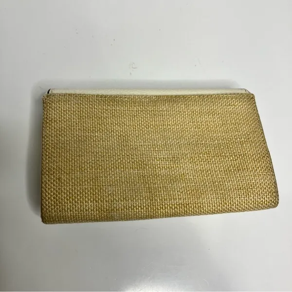 Kate Spade Wesley place‎ woven & leather envelope clutch - Image 4