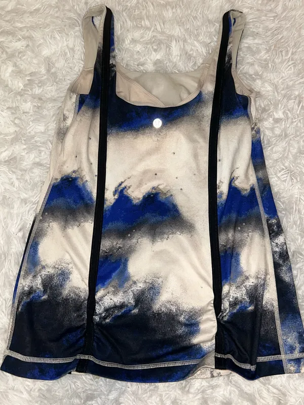 Lululemon Athletica Women Wholehearted Milky Way Multi Tank Built In Bra size 10 - Image 5