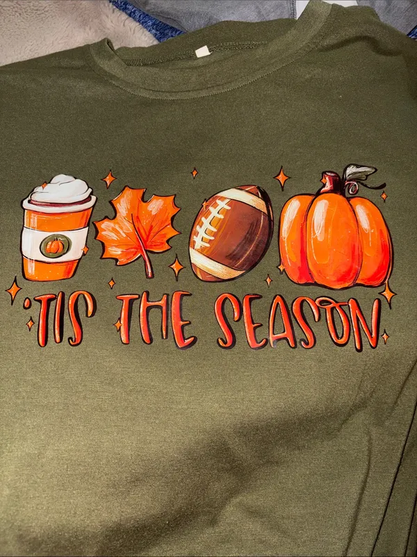 🎉4 for $20 "Tis The Season" Fall Graphic T-Shirt, XL - Image 2
