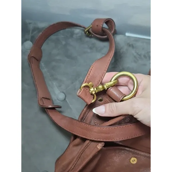 Frye Brown Leather Crossbody Bag - Image 12
