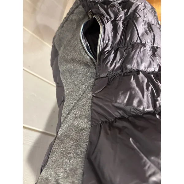 Tangerine Puffer Vest Duck Down Lightweight Women's Small S Gray Grey Running Hiking Zip - Image 3