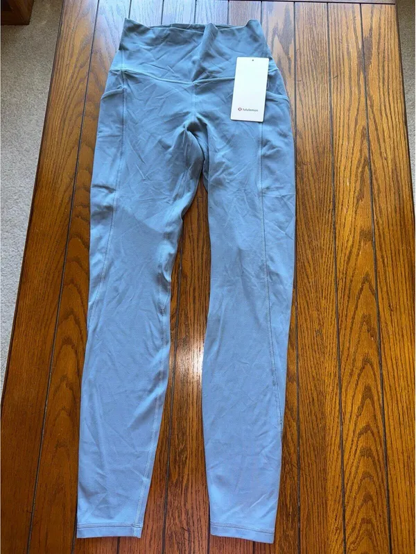 Lululemon Align With Pockets High Rise 28” Steel Blue Size 6 NWT - Image 3