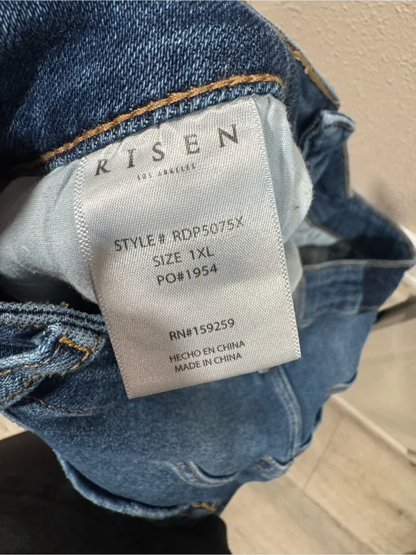 Risen Straight Leg Jean Blue Size 1X - Image 8