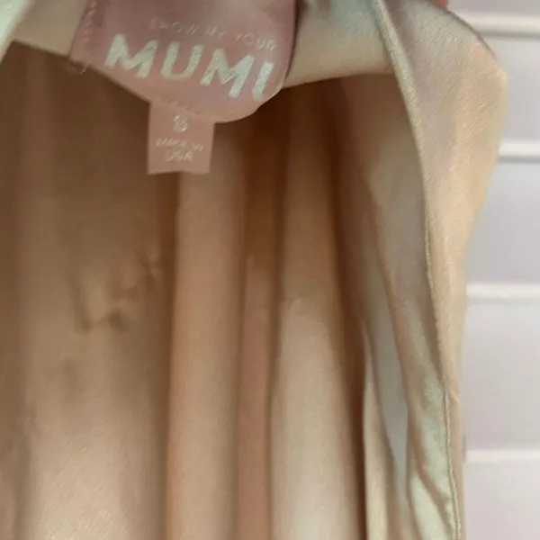 Show Me Your Mumu Gold Jasmine Halter Maxi Dress Size‎ Small - Image 9