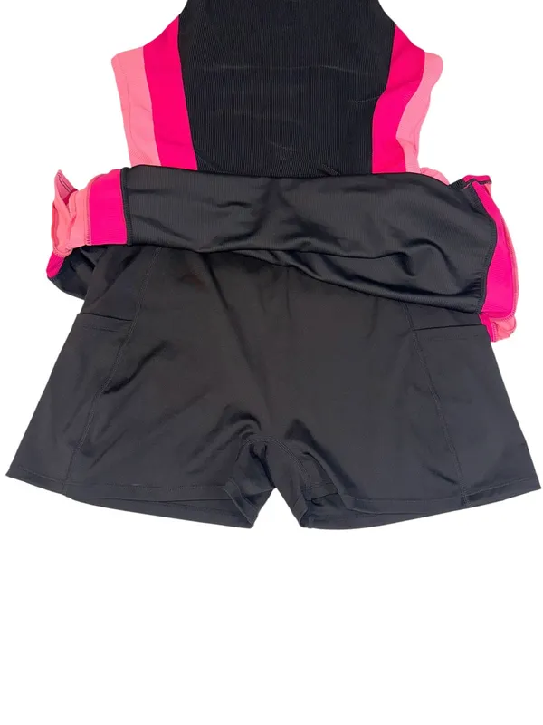 Beach Riot Vida Ribbed Striped Sides Black Tennis Skort Dress XL - Image 9