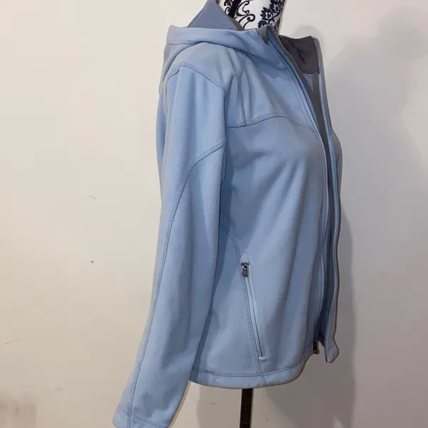 Vintage The North Face Women's Powder Blue Windwall Ski Jacket Size Medium - Image 10