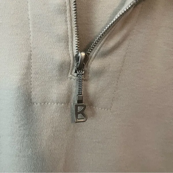 Bogner Mock Neck Long Sleeve Oversized 1/4 Zipped Sweatshirt Size M - Image 4