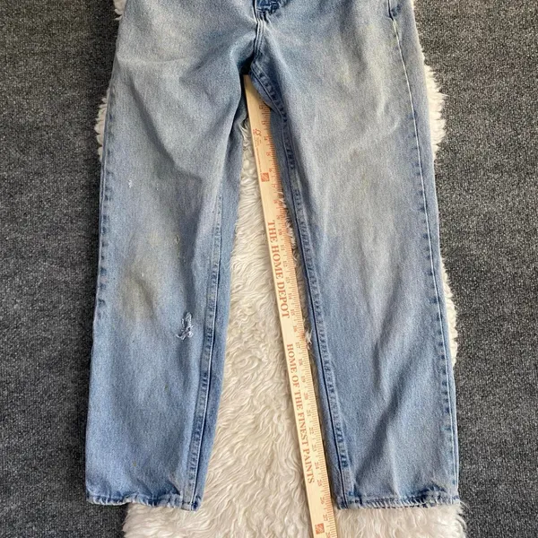 Vintage Lee Riders Jeans Light Blue Relaxed Straight Leg Denim Alt Edgy Normcore - Image 5