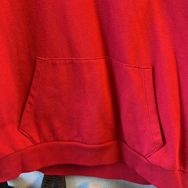 PINK from Victoria’s Secret Red and Gold Hoodie Size Large - Image 3