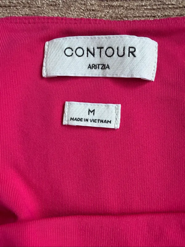 Aritzia contour granita pink square neck short sleeve bodysuit - Image 5