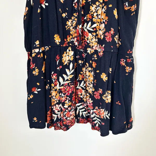 Maurices Floral Cinched Waist Ruffle Blouse - Image 4