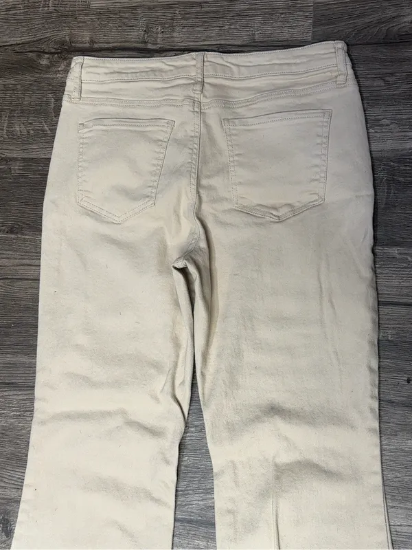 RE/Generation Flare Jeans Beige 11/30 Tan Size undefined - Image 7
