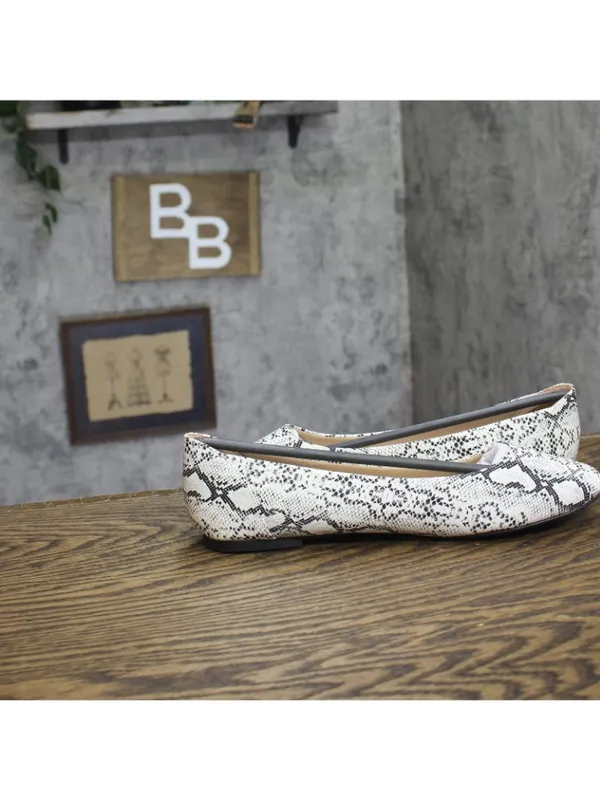 NEW Journee Collection Kavn Comfort Sole Ballet Flats KAVN Snake Brown 10M - Image 7