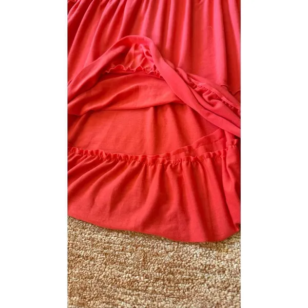 POL Coral Red Lace Slip Dress Nightgown Size S - Image 7