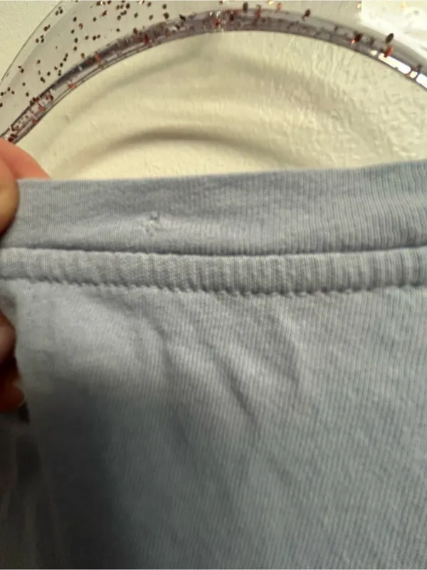 Madewell Light Blue V-Neck Short Sleeve Tee - Image 3