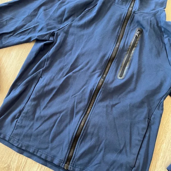 Unisex Member's Mark Blue Luxe Full Zip Hoodie - S - Image 3