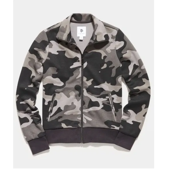 Flint Park W Court Jacket Black Camo Full Zip Stretch Small NWT - Image 7