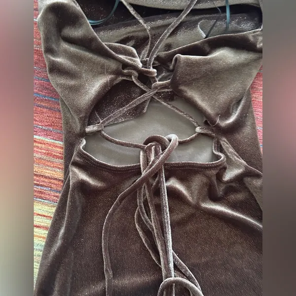 Windsor brown sparkly mini dress - Image 5