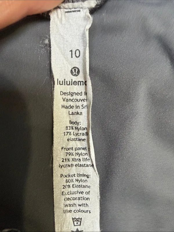 lululemon athletica Two-Tone Gray & Black High-Rise Bike Shorts - Image 7