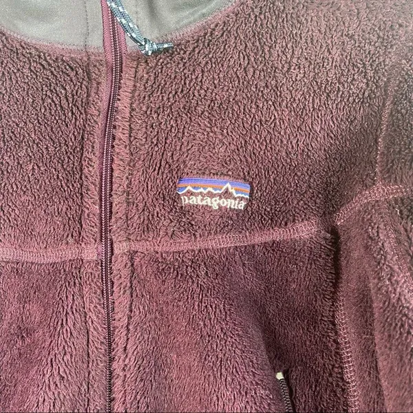 Vintage patagonia deep pile Retro X Plum purple‎ full zip jacket small women's - Image 2