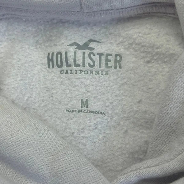 Hollister California‎ Lavender Hoodie Pullover Fleece Sweatshirt Women's M - Image 4